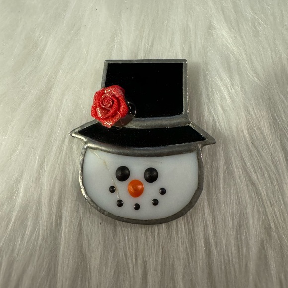 Vintage Snowman Pin - Picture 3 of 3